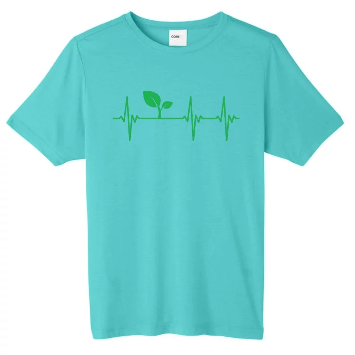 Vegan Heartbeat Lifeline Plant Based Nutrition Gift Food ChromaSoft Performance T-Shirt