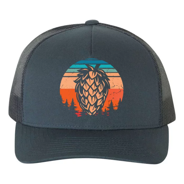 Vintage Hop Leaf Shirt Home Brewers & Lovers Of Hoppy Beer Yupoong Adult 5-Panel Trucker Hat