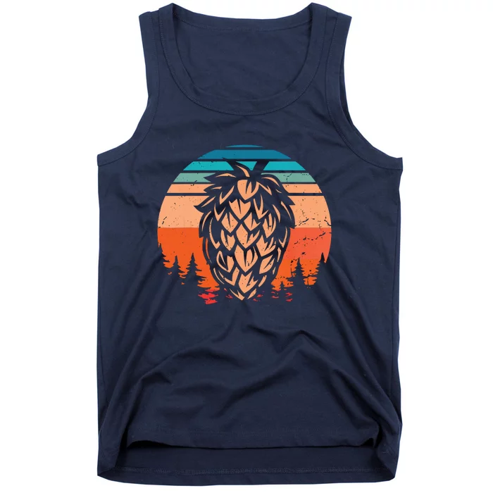 Vintage Hop Leaf Shirt Home Brewers & Lovers Of Hoppy Beer Tank Top