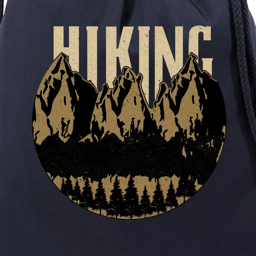 Vintage Hiking Logo Drawstring Bag