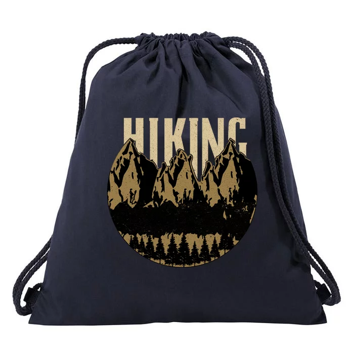 Vintage Hiking Logo Drawstring Bag