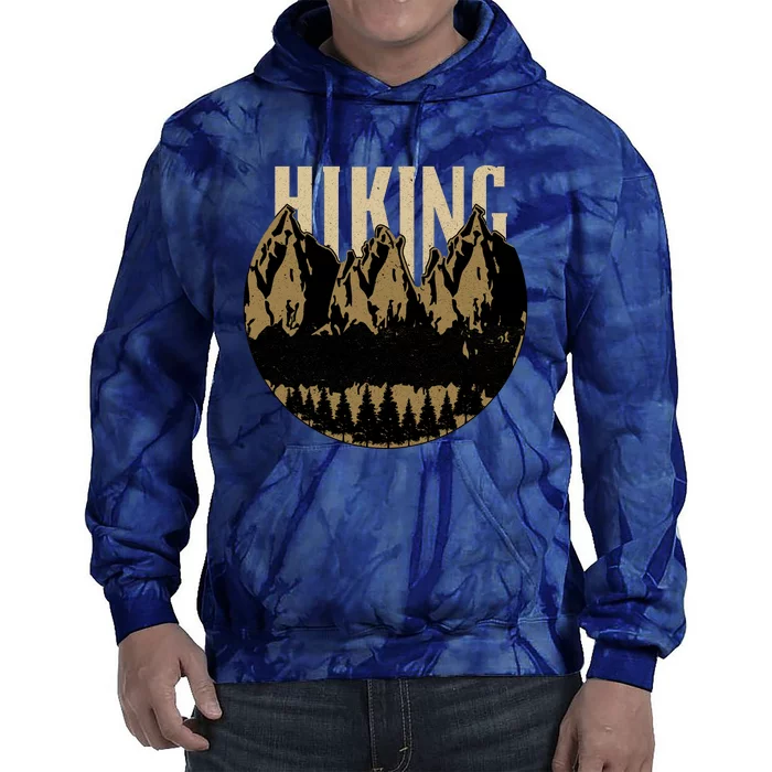 Vintage Hiking Logo Tie Dye Hoodie