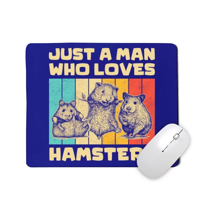 Vintage Hamsters Lovers Just A Who Loves Hamsters Gift Mousepad