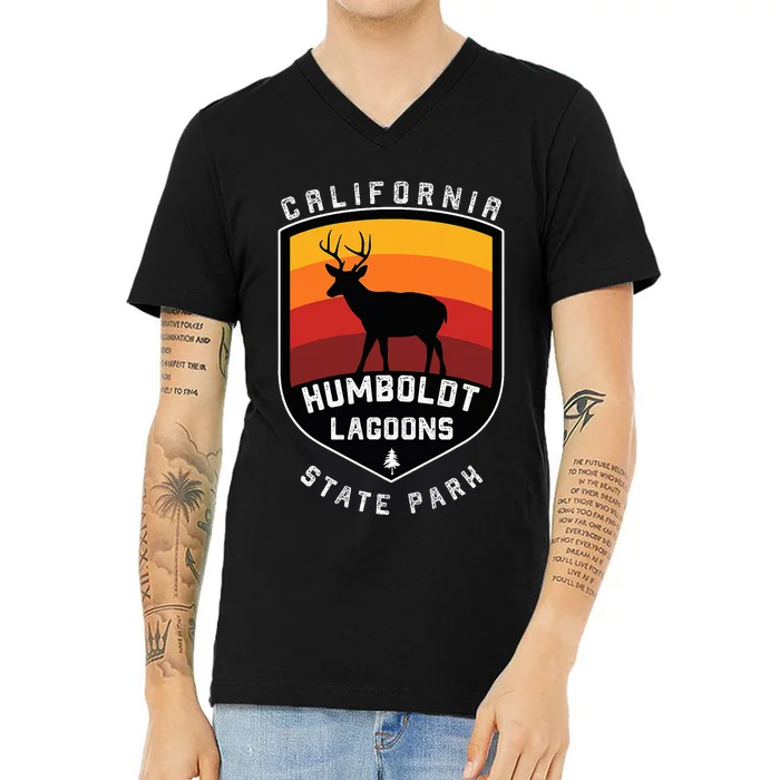 Vintage Humboldt Lagoons California State Park V-Neck T-Shirt