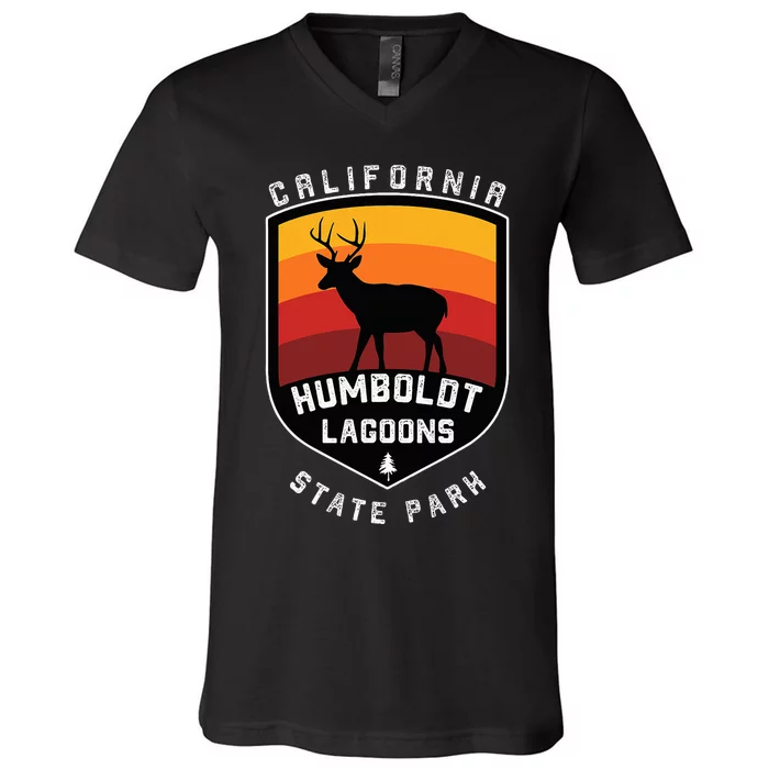 Vintage Humboldt Lagoons California State Park V-Neck T-Shirt