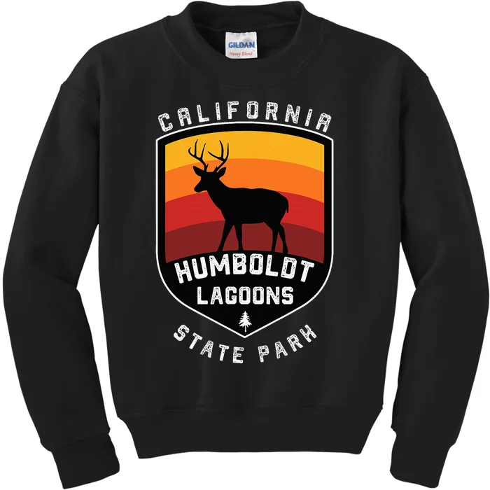 Vintage Humboldt Lagoons California State Park Kids Sweatshirt