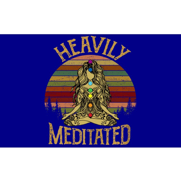 Vintage Heavily Meditated Yoga Meditation Spiritual Warrior Gift Bumper Sticker