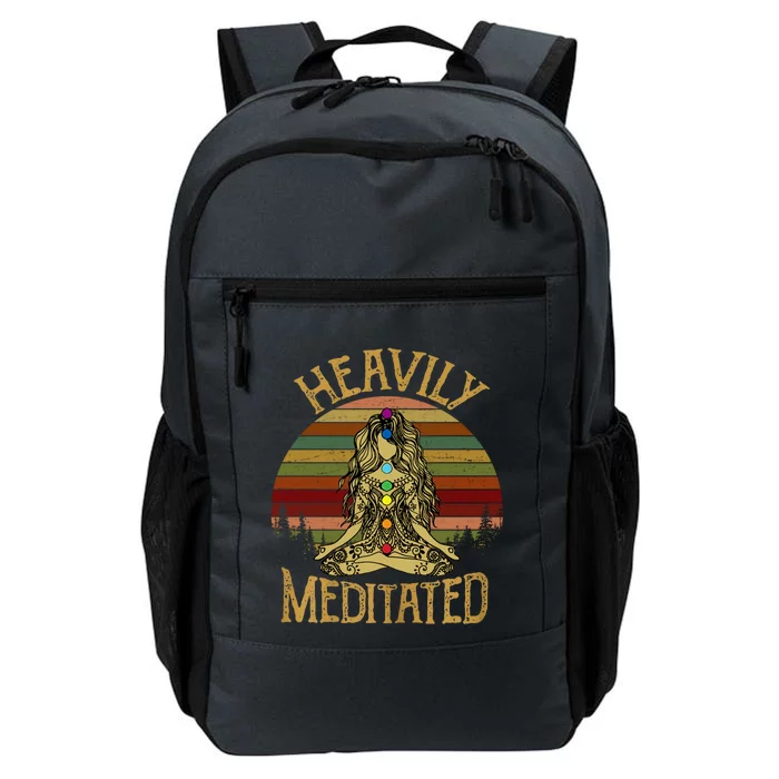 Vintage Heavily Meditated Yoga Meditation Spiritual Warrior Gift Daily Commute Backpack