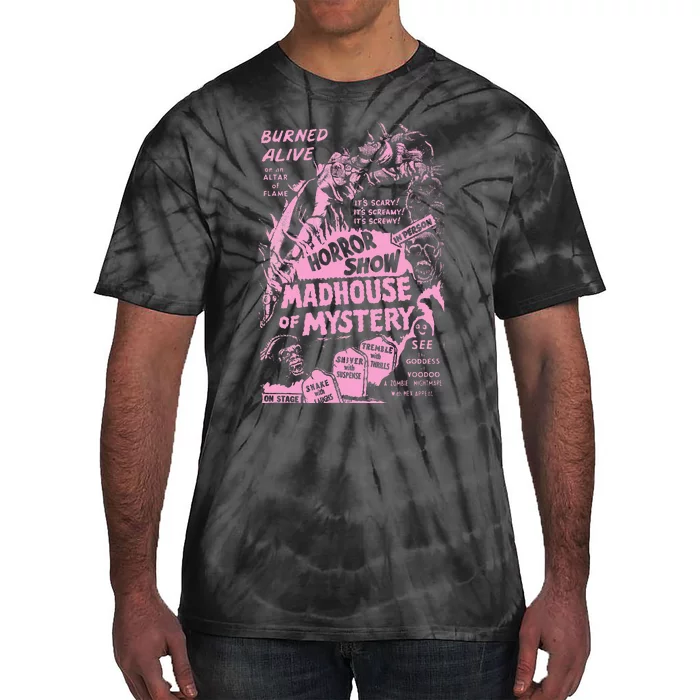 Vintage Halloween Monsters Slasher Horror Movie Horror Show Tie-Dye T-Shirt