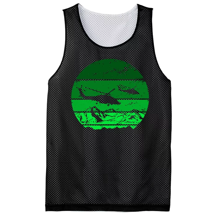 Vintage Helicopter Mountain Mesh Reversible Basketball Jersey Tank