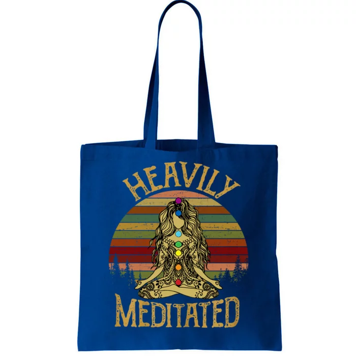 Vintage Heavily Meditated Yoga Meditation Spiritual Warrior Gift Tote Bag