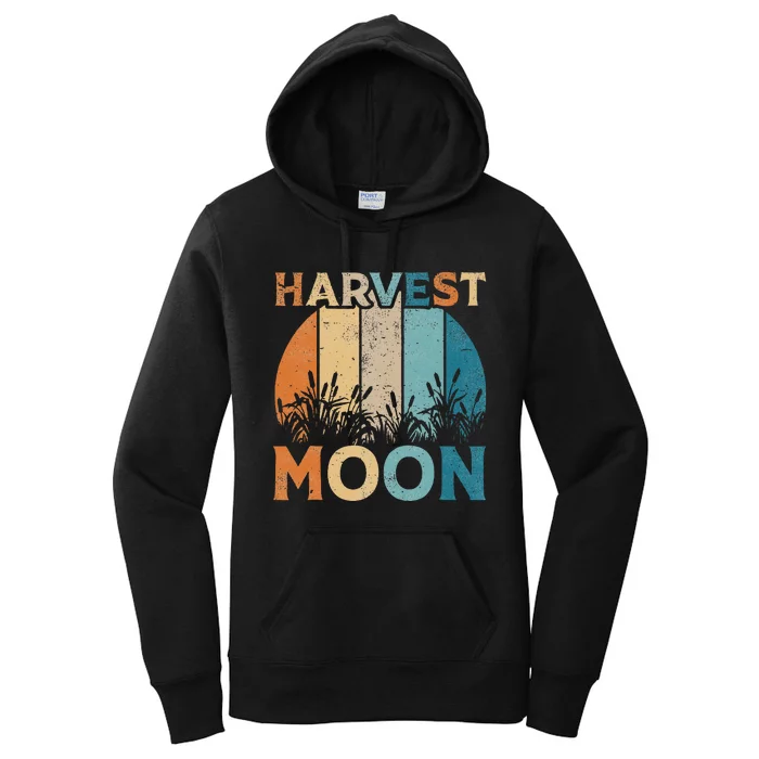 Vintage Harvest Moon Women Autumn Fall Women's Pullover Hoodie