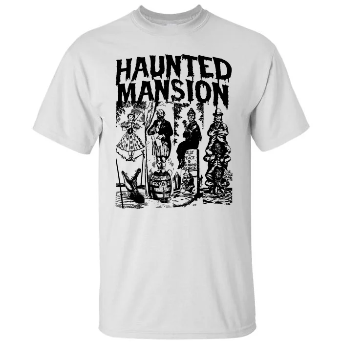 Vintage Haunted Mansion Halloween Ghost Tall T-Shirt