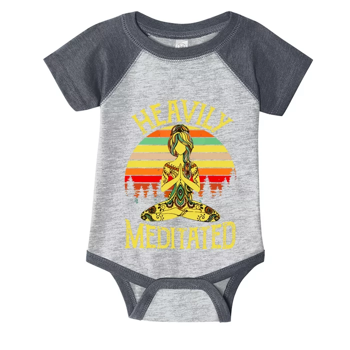 Vintage Heavily Meditated Yoga Meditation Spiritual Warrior Infant Baby Jersey Bodysuit