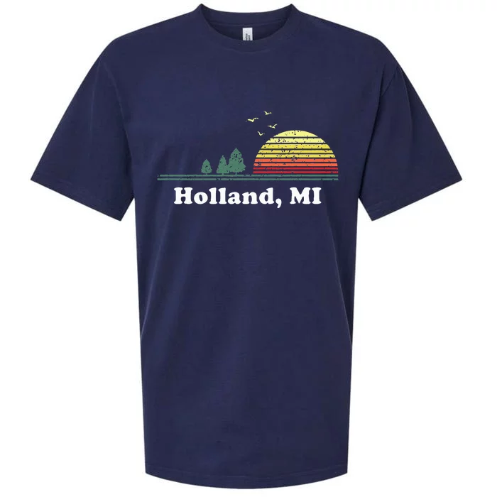 Vintage Holland Michigan Home Souvenir Sueded Cloud Jersey T-Shirt