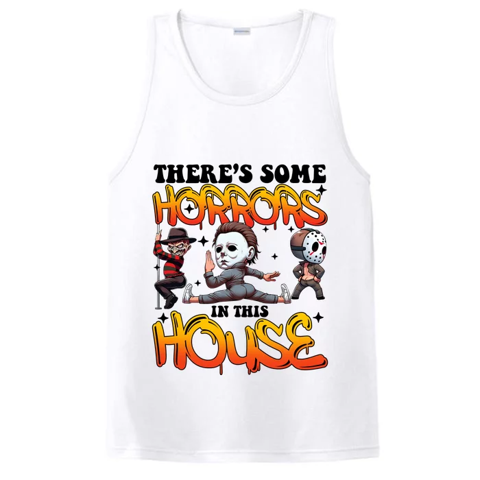 Voor Hees Myers Freddy Theres Some Horrors In This House Halloween Funny Performance Tank