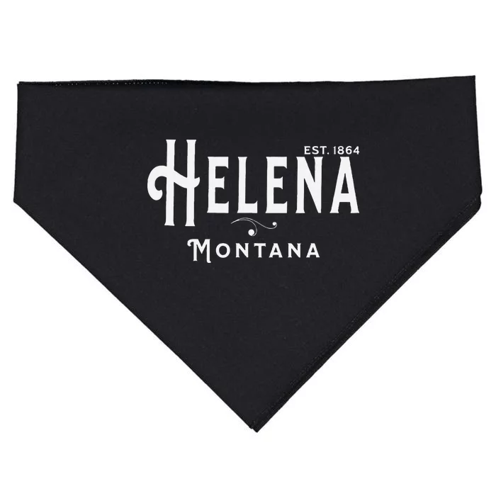 Visit Helena Montana Vintage Souvenir Design USA-Made Doggie Bandana