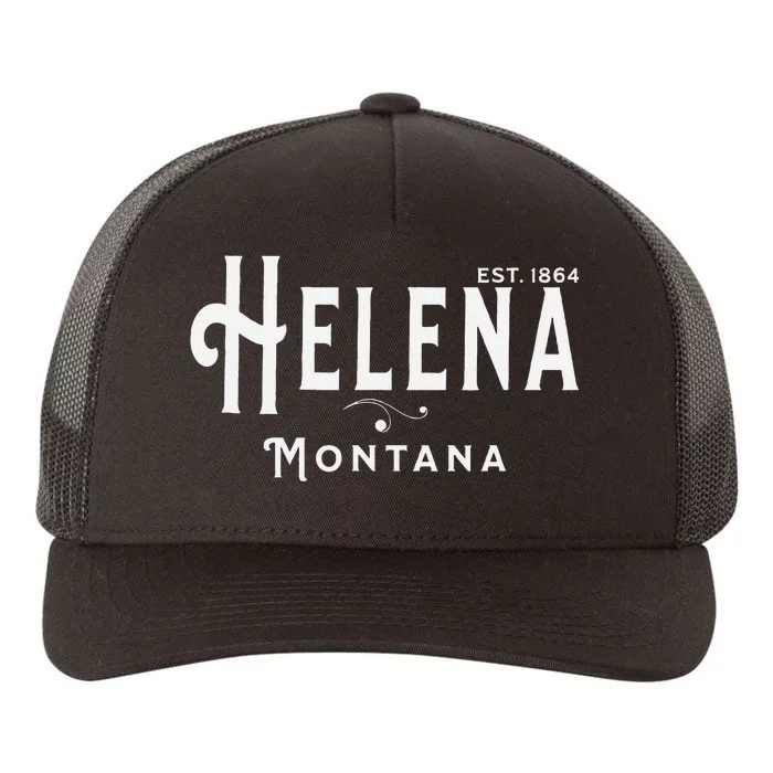 Visit Helena Montana Vintage Souvenir Design Yupoong Adult 5-Panel Trucker Hat