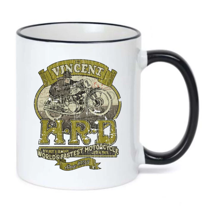 Vincent Hrd Motorcycles 1928 Black Color Changing Mug