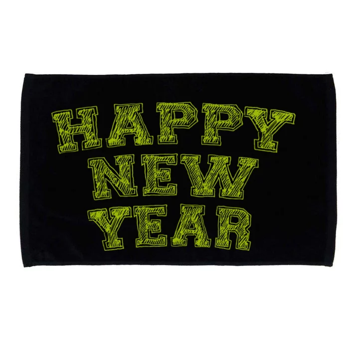 Vintage Happy New Year Meaningful Gift Microfiber Hand Towel