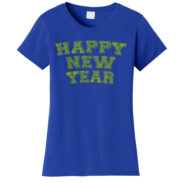 Vintage Happy New Year Meaningful Gift Women's T-Shirt