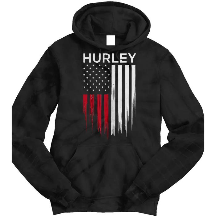 Vintage Hurley Ny Patriotic American Flag Tie Dye Hoodie