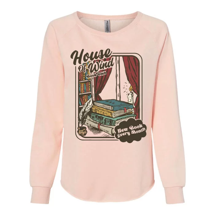 Vinatge House Of Wind Book Club Womens California Wash Sweatshirt