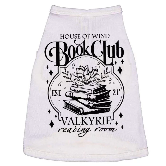 Vintage House Of Wind Book Club Est 21 Wildflowers Bookish Doggie Tank