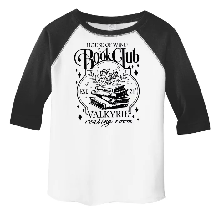 Vintage House Of Wind Book Club Est 21 Wildflowers Bookish Toddler Fine Jersey T-Shirt