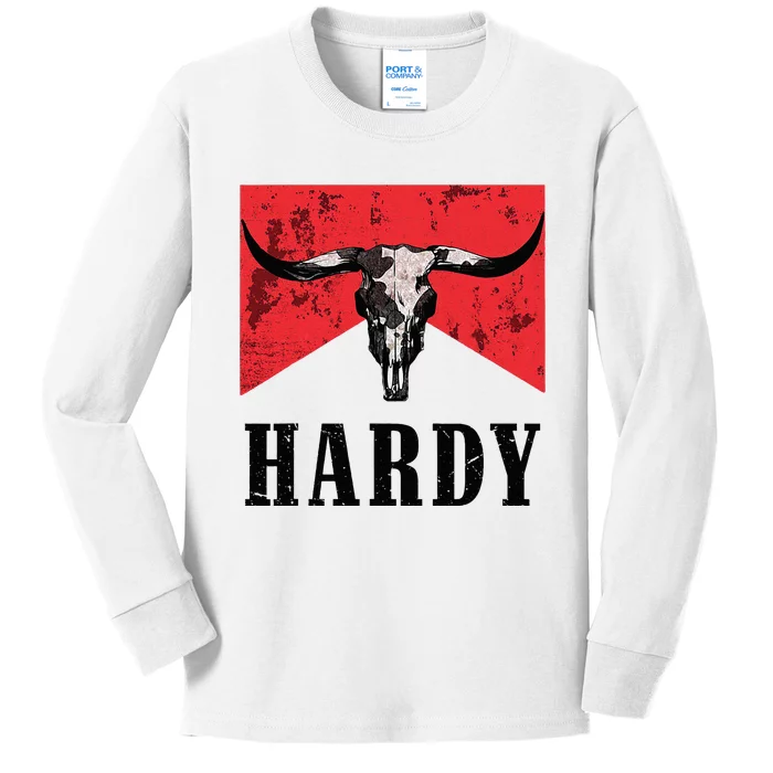 Vintage Hardy Personalized Western Style Kids Long Sleeve Shirt