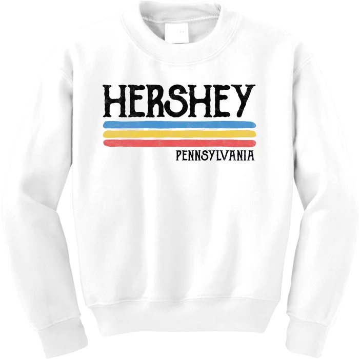 Vintage Hershey Pennsylvania Pa Souvenir Kids Sweatshirt