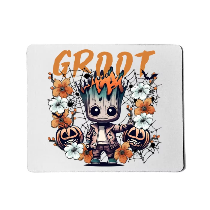 Vintage Halloween Pumpkin Baby Halloween Guardian Mousepad