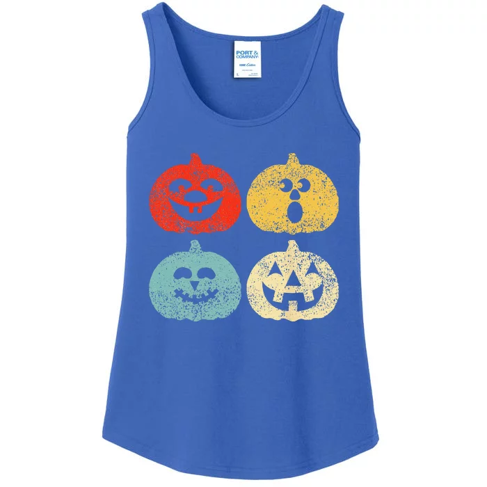 Vintage Halloween Pumpkin Funny Funny Funny Retro Gift Ladies Essential Tank