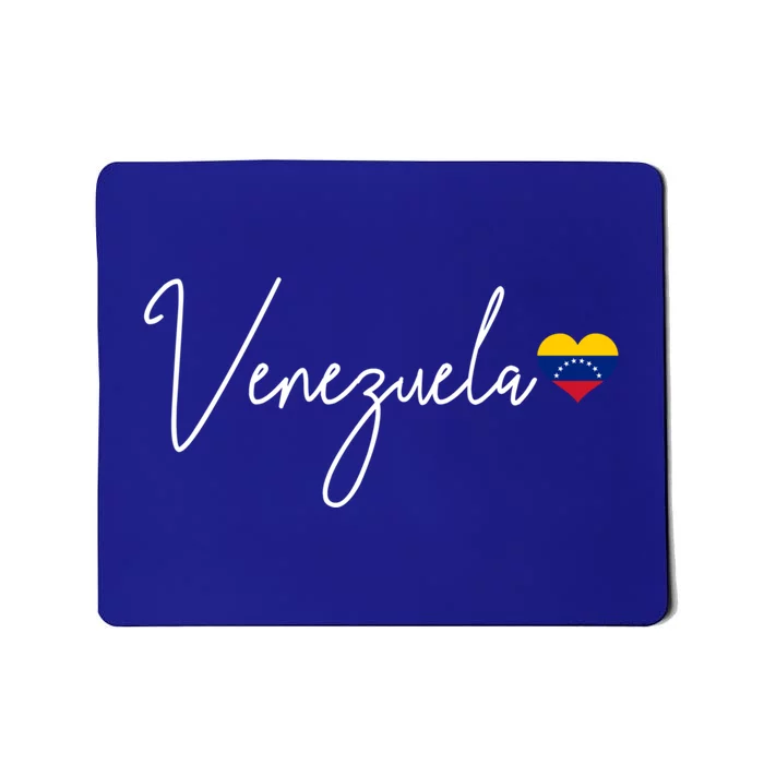 Venezuela Heart Pride Venezuelan Flag Meaningful Gift Mousepad