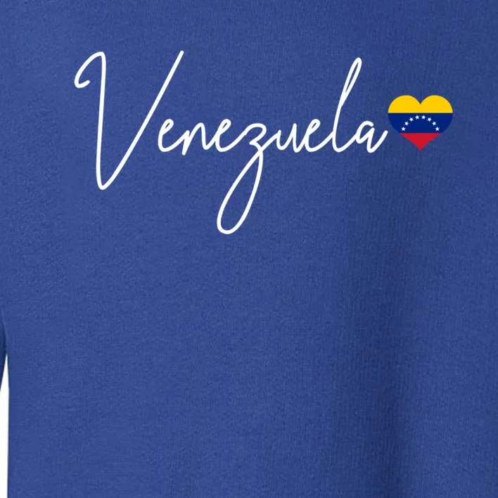 Venezuela Heart Pride Venezuelan Flag Meaningful Gift Toddler Sweatshirt