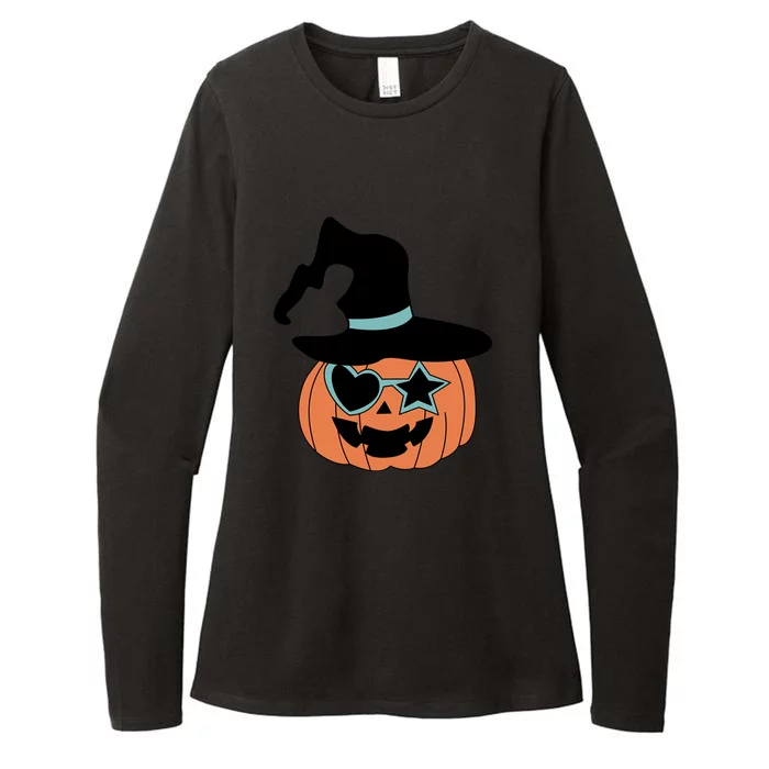 Vintage Halloween Pumpkin Women Men Kids Funny Retro Gift Gift Womens CVC Long Sleeve Shirt