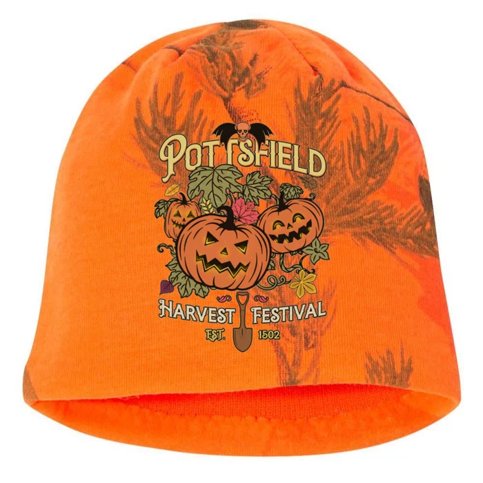 Vintage Halloween Pottsfield Harvest Festival EST 1502 Kati - Camo Knit Beanie