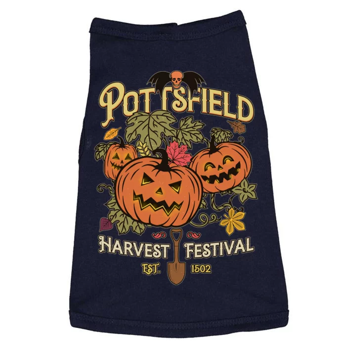 Vintage Halloween Pottsfield Harvest Festival EST 1502 Doggie Tank