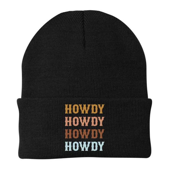 Vintage Howdy Rodeo Western Cow Country Cow Knit Cap Winter Beanie