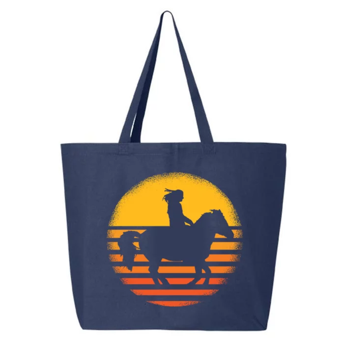 Vintage Horse Riding Equestrian Gift 25L Jumbo Tote