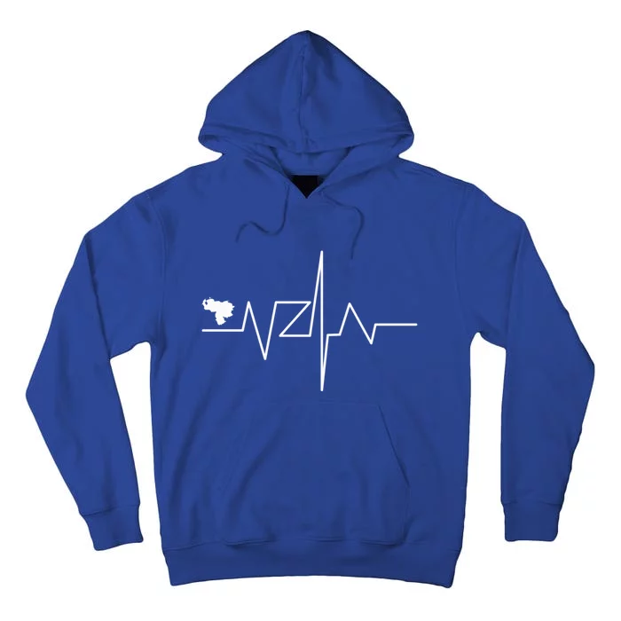 Venezuela Heart Rate Map Gift Tall Hoodie