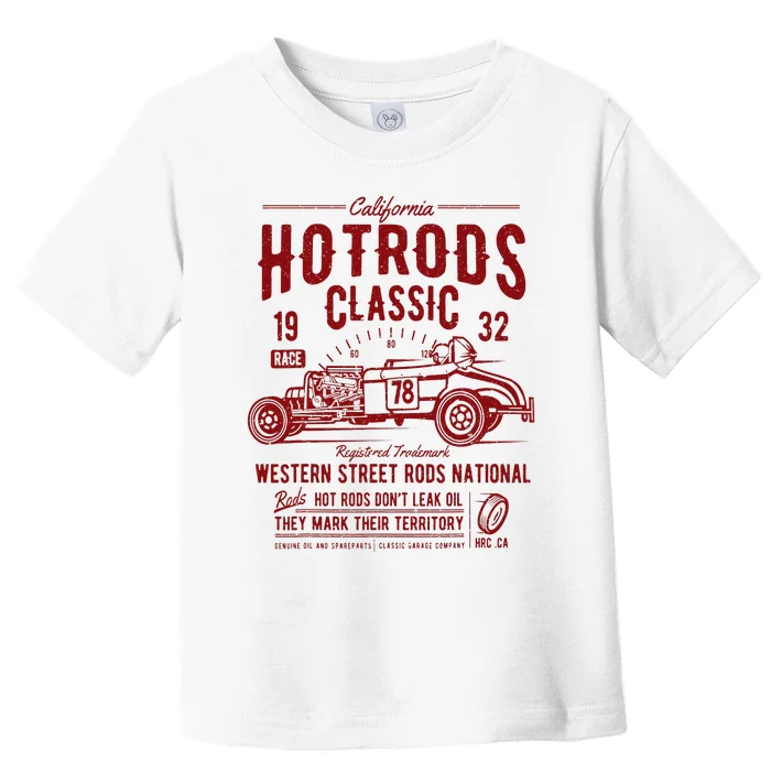 Vintage Hotrod Rock&Roll Classic Car Toddler T-Shirt