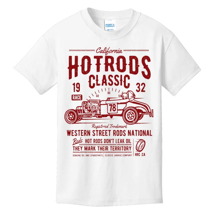 Vintage Hotrod Rock&Roll Classic Car Kids T-Shirt