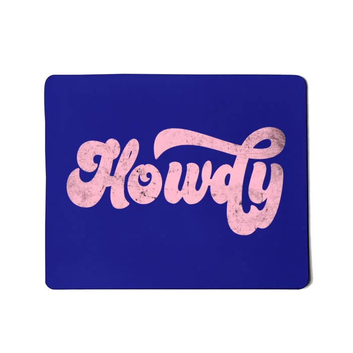 Vintage Howdy Rodeo Western Country Southern Cow Gift Mousepad