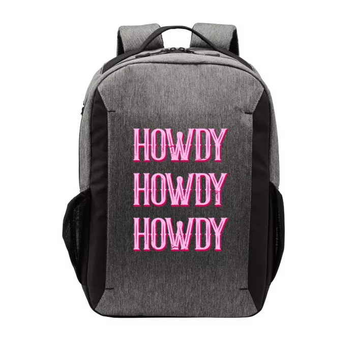 Vintage Howdy Rodeo Western Country Southern Cowgirl Vector Backpack