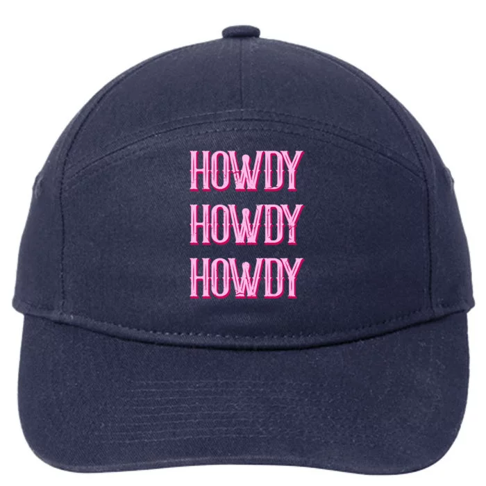 Vintage Howdy Rodeo Western Country Southern Cowgirl 7-Panel Snapback Hat