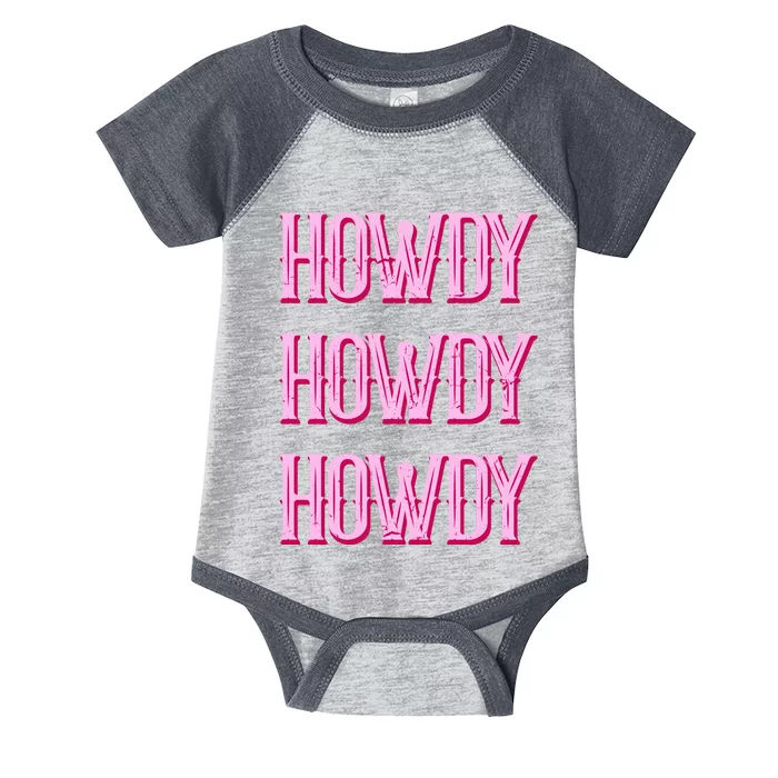 Vintage Howdy Rodeo Western Country Southern Cowgirl Infant Baby Jersey Bodysuit