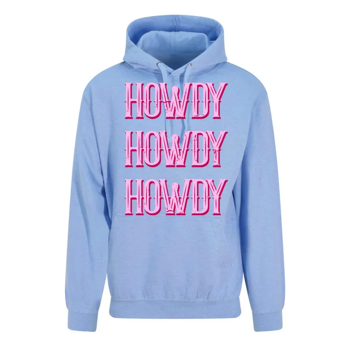 Vintage Howdy Rodeo Western Country Southern Cowgirl Unisex Surf Hoodie