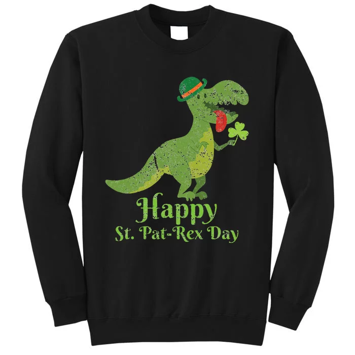 Vintage Happy Saint Pat Rex St. Patrick's Day TRex Dinosaur Gift Sweatshirt