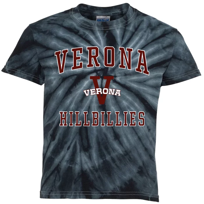 Verona High School Hillbillies Kids Tie-Dye T-Shirt